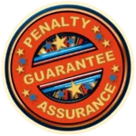 Penalty guarantee assurance badge.